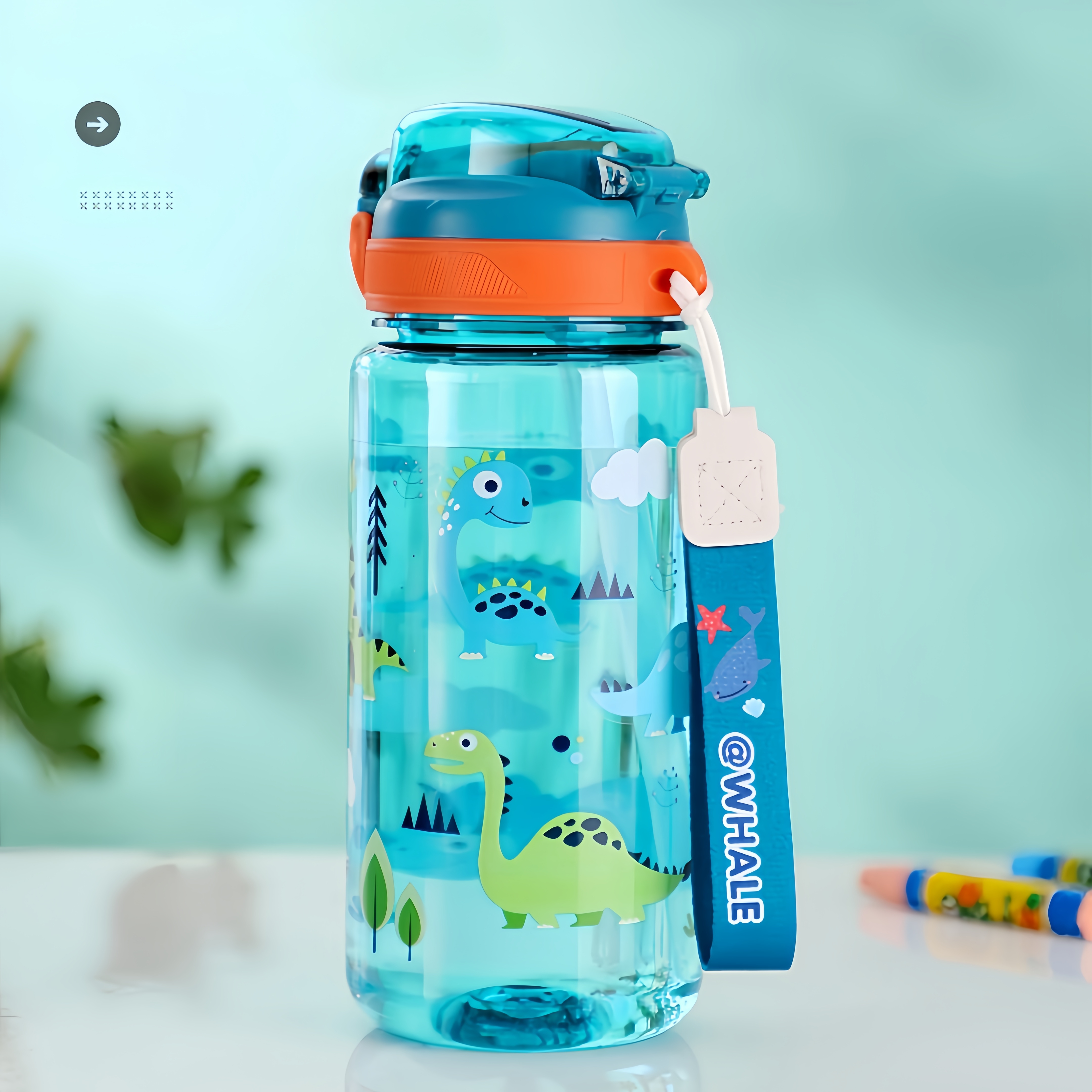 Outdoor Kid Friendly - Water Bottle Plastic Handheld 600ml With