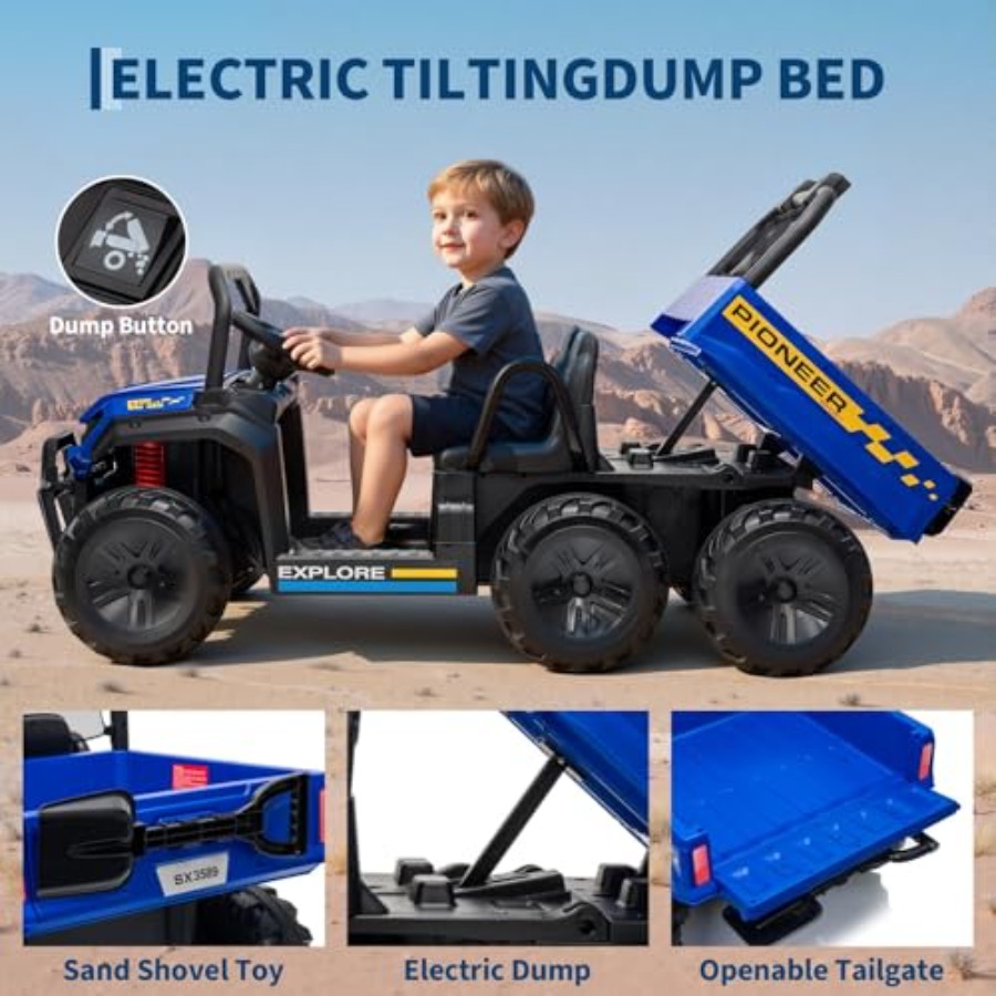 Outdoor 24V electric ride-on d - Kids Outdoor Dump Truck ulasan dan harga