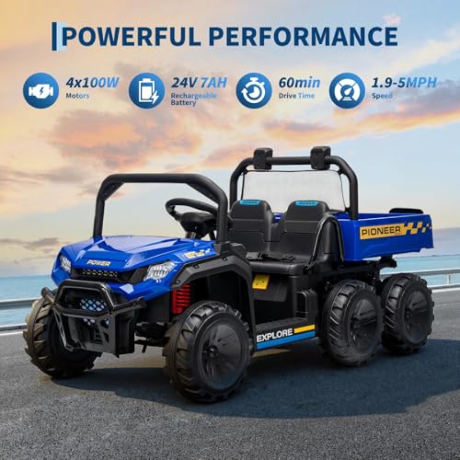 Outdoor 24V electric ride-on d - Kids Outdoor Dump Truck ulasan dan harga