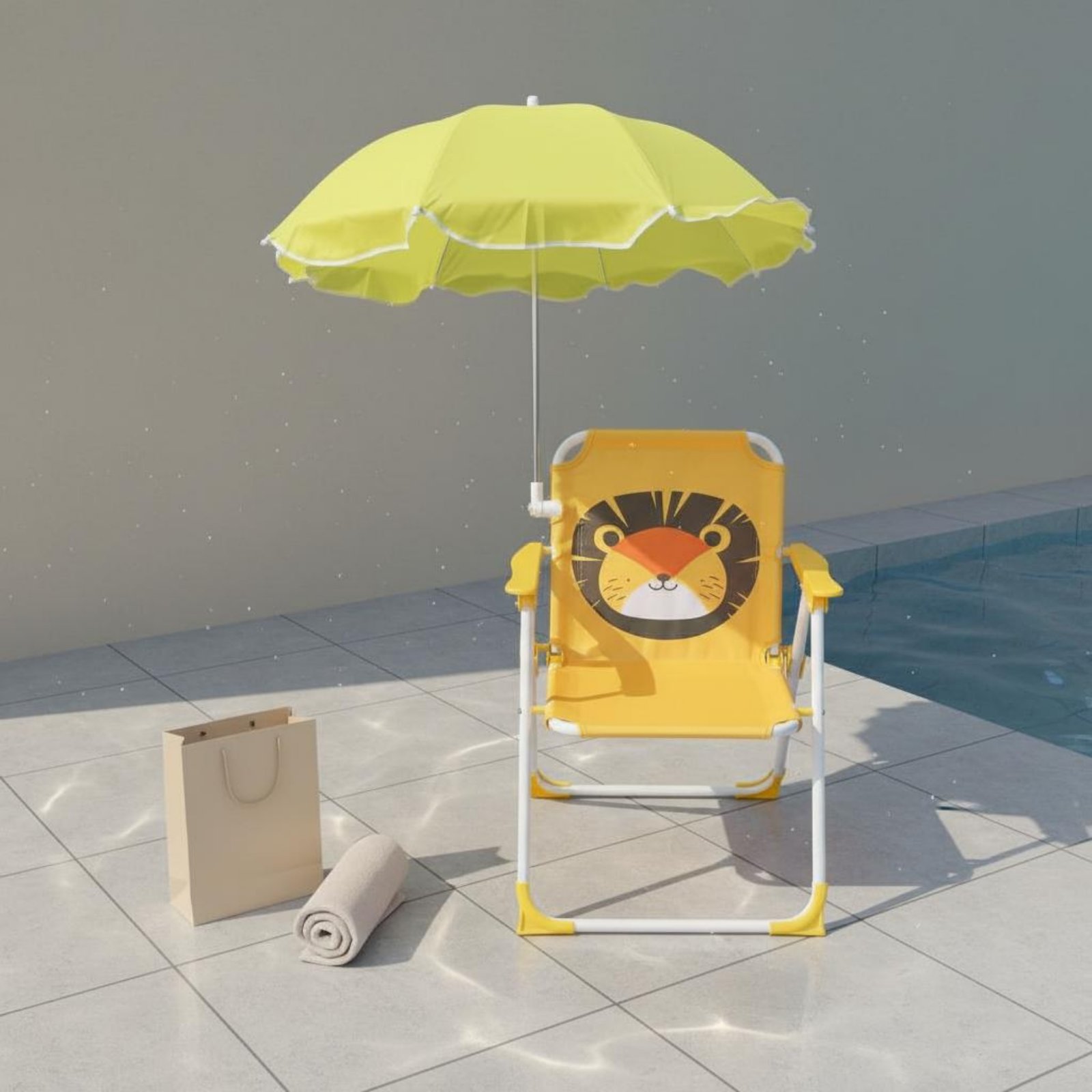 Outdoor Children'S Beach Chair - Kids Outdoor Lounge Chair With Umbrella ulasan dan harga
