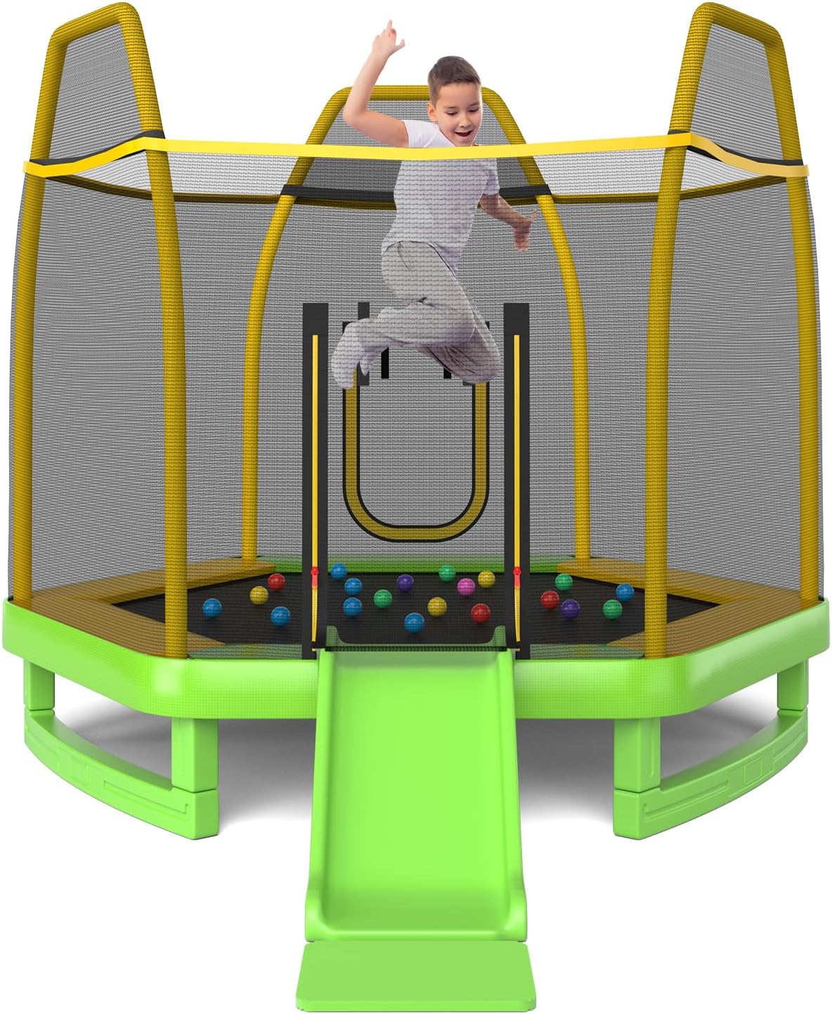 Trampoline for Kids, 7FT Tramp - Kids Outdoor Ladder ulasan dan harga