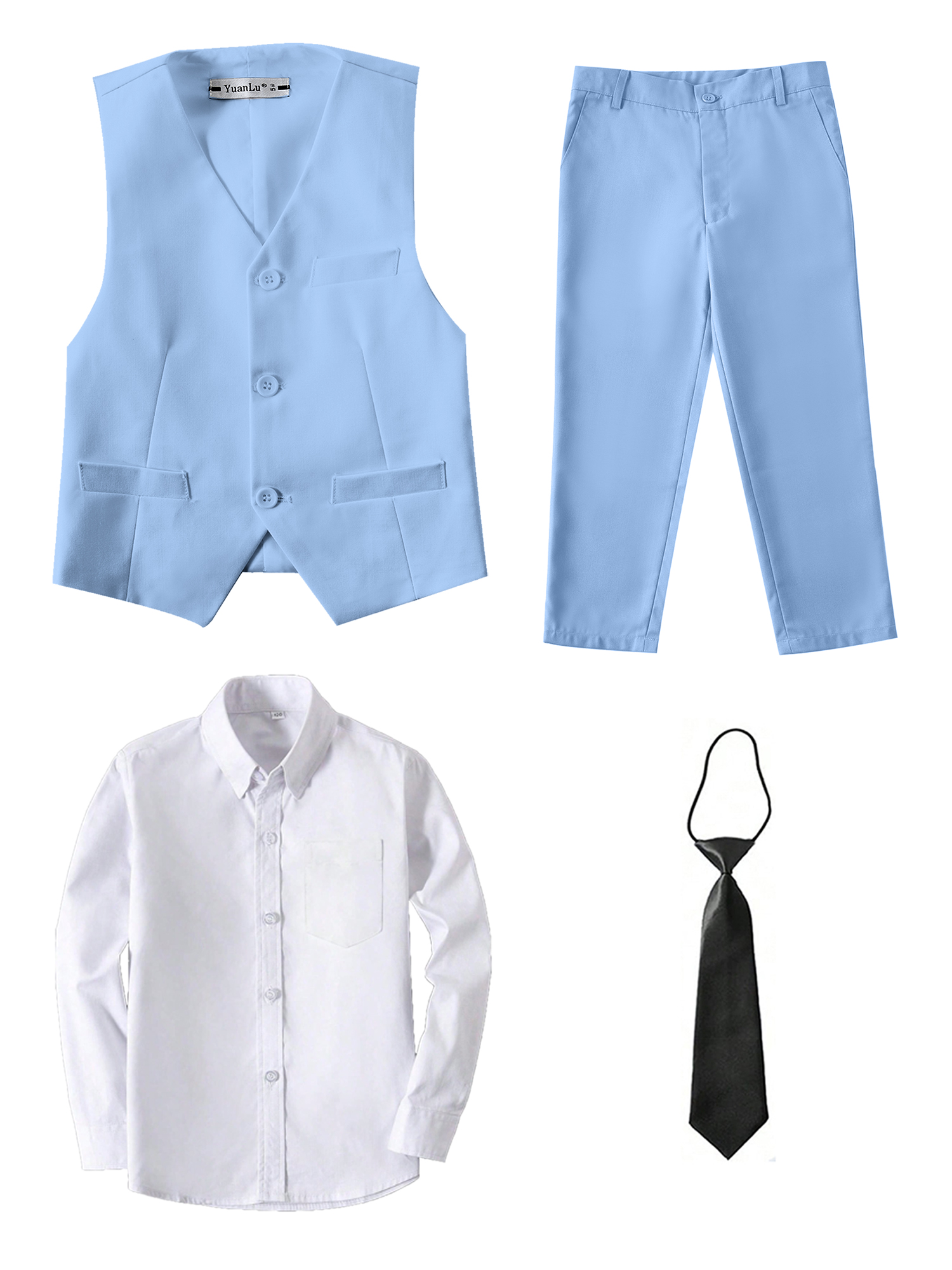 Boys Suit 4-piece Vest Pants S - Kids Outdoor Vest ulasan dan harga