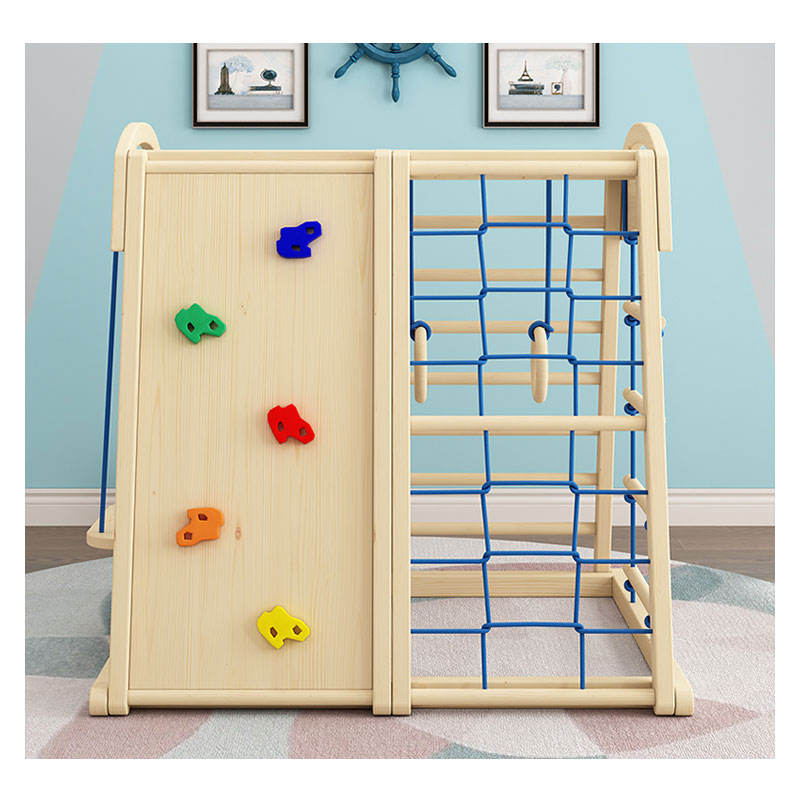 Indoor Outdoor Wooden Children - Kids Outdoor Gym Equipment ulasan dan harga