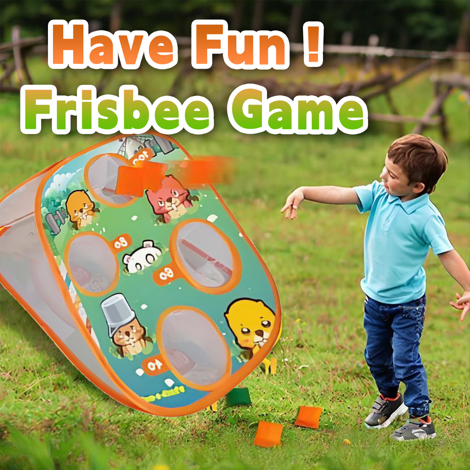 3 in 1 Squirrel Bean Bag Toss  - Kids Outdoor Bean Bag ulasan dan harga