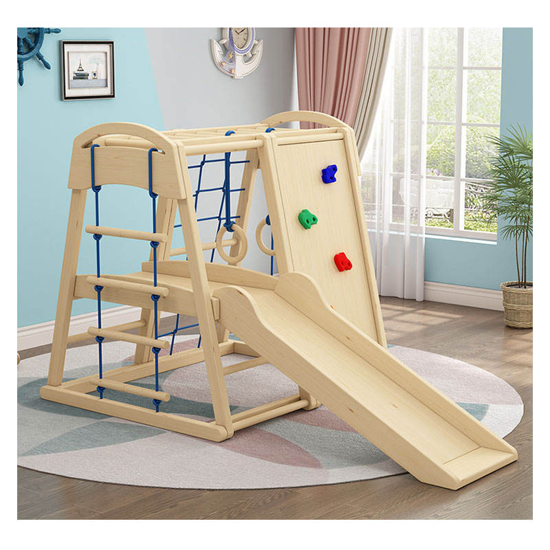 Indoor Outdoor Wooden Children - Kids Outdoor Gym Equipment ulasan dan harga