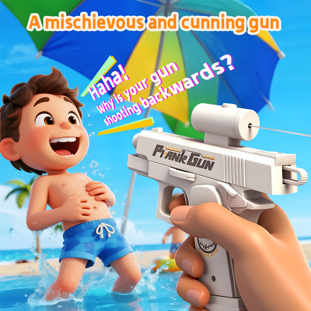 Summer Two-Way Water Gun Prank - Kids Outdoor Yard Games ulasan dan harga