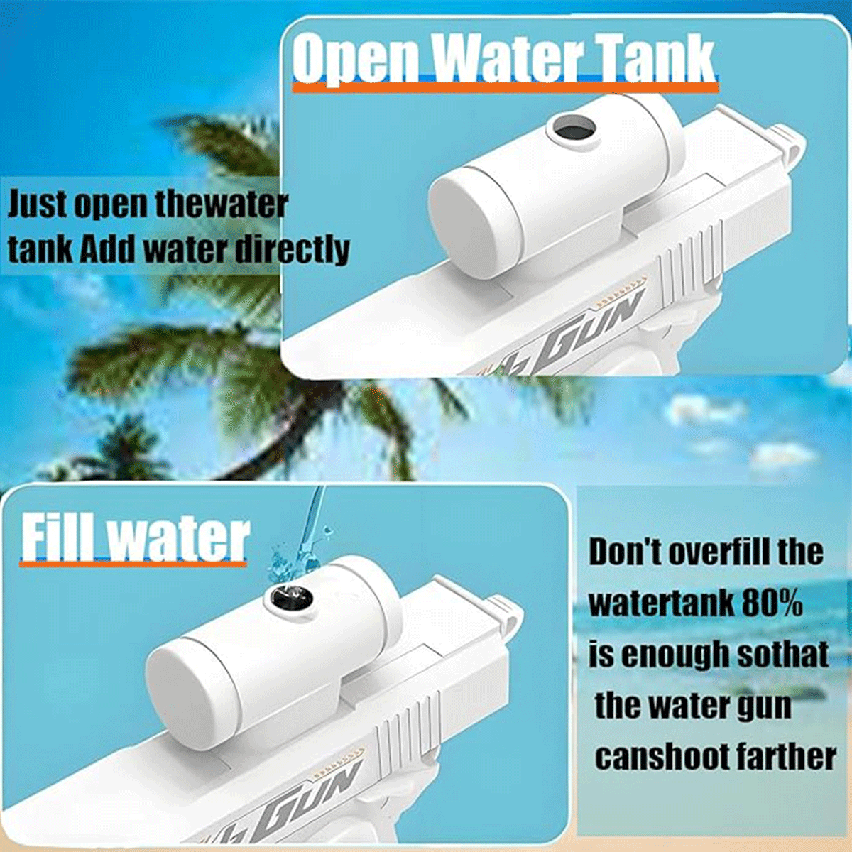 2-Way Water Gun Prank Water Bl - Kids Outdoor Yard Games ulasan dan harga