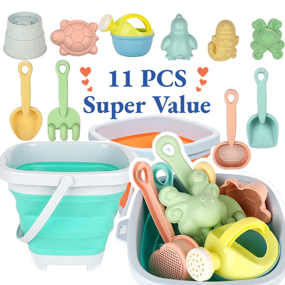 11Pcs Beach Toys Set Gift Pack - Kids Outdoor Nature Toys ulasan dan harga