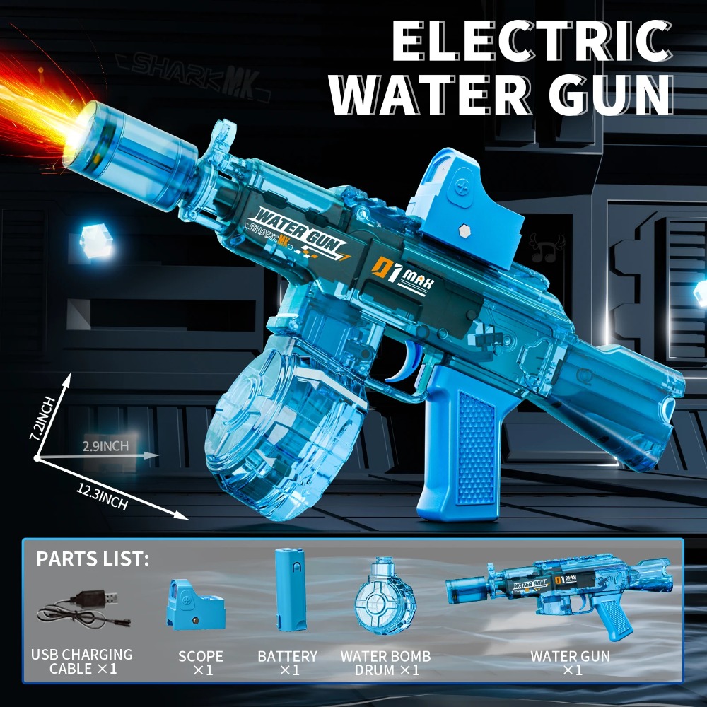 AK Electric Water Gun Toy High - Kids Outdoor Yard Games ulasan dan harga