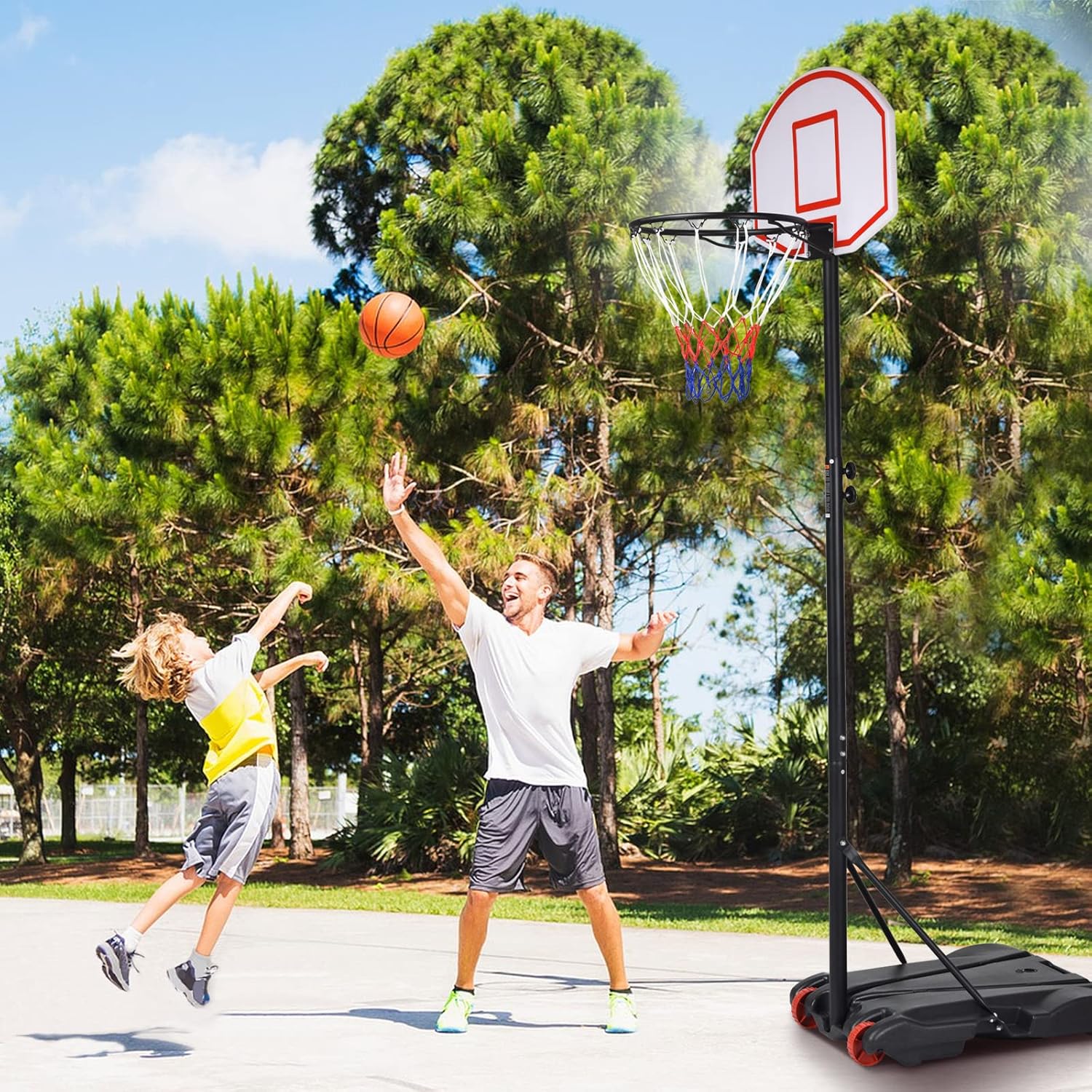 Portable Basketball Hoop with  - Kids Outdoor Basketball Hoop ulasan dan harga