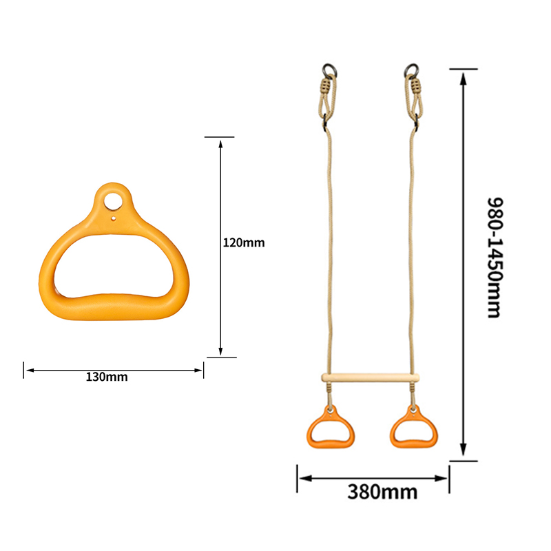 Montessori Trapeze Swing Set f - Kids Outdoor Gym Equipment ulasan dan harga
