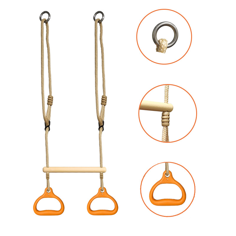 Montessori Trapeze Swing Set f - Kids Outdoor Gym Equipment ulasan dan harga