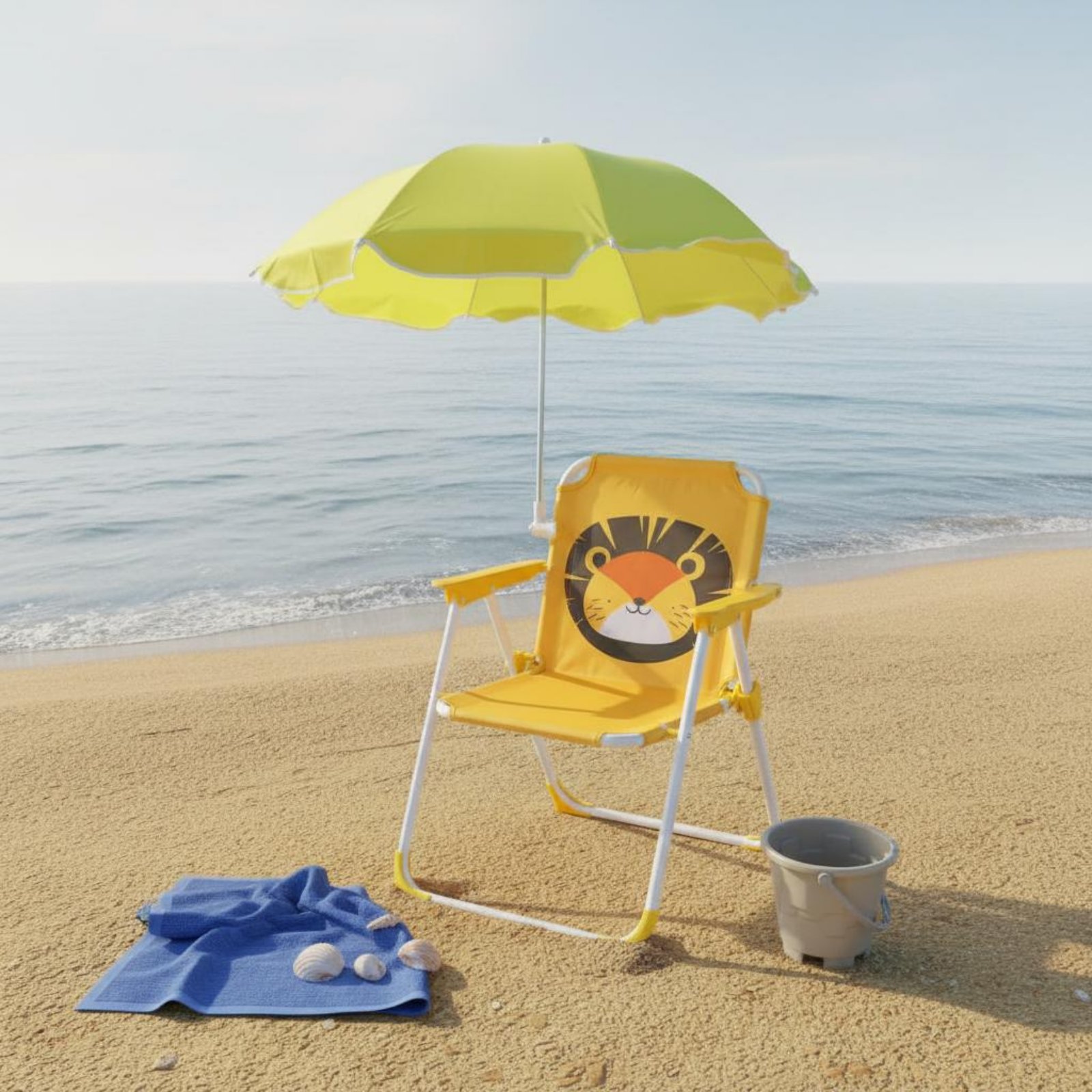 Children's Portable Chair with - Kids Outdoor Lounge Chair With Umbrella ulasan dan harga