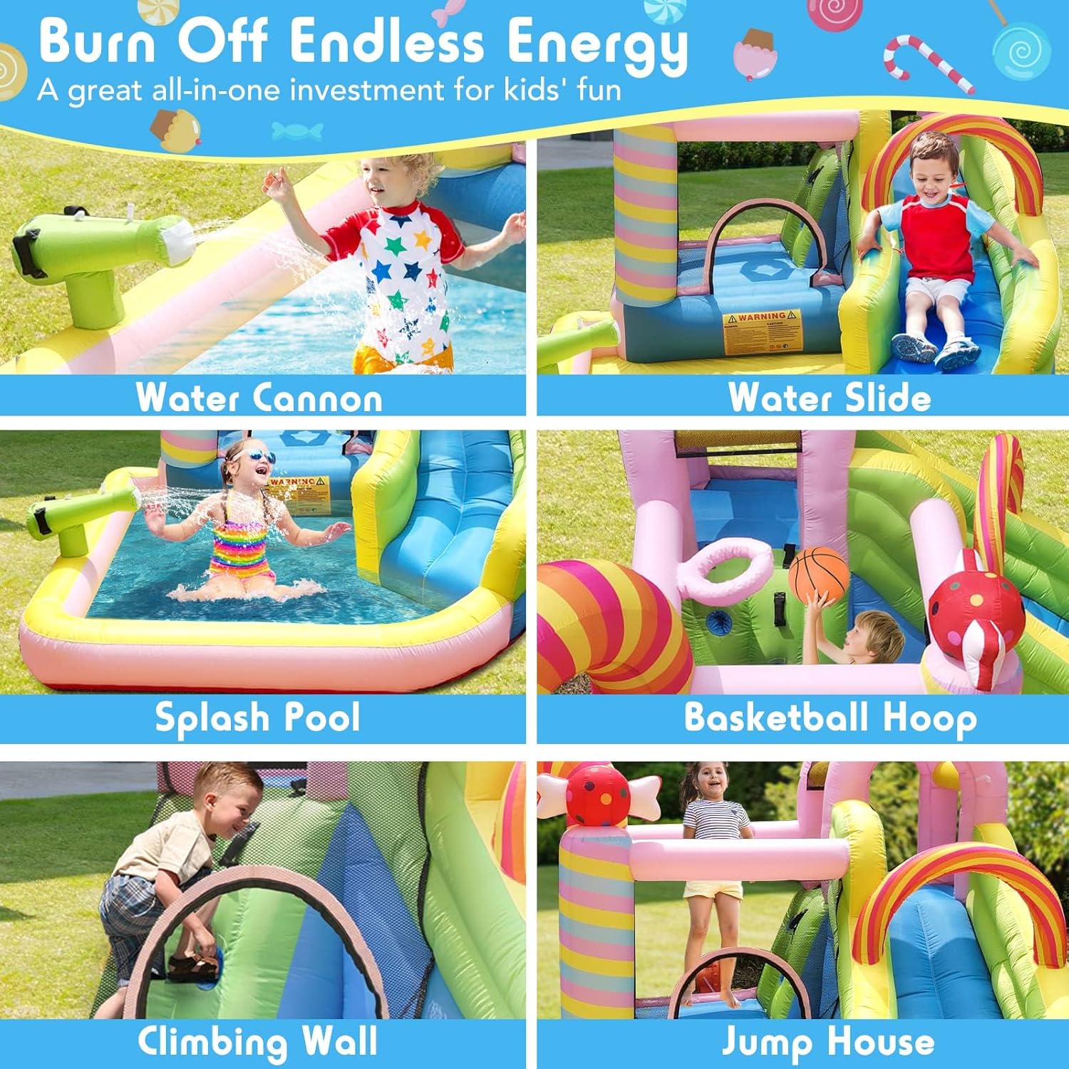 Kids Inflatable Water Slide Bo - Kids Outdoor Basketball Hoop ulasan dan harga