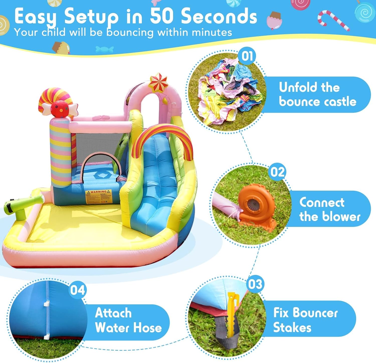 Kids Inflatable Water Slide Bo - Kids Outdoor Basketball Hoop ulasan dan harga