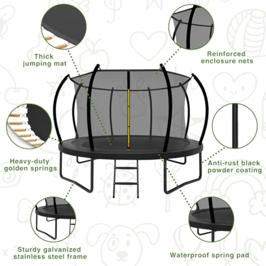 Outdoor kids trampoline with s - Kids Outdoor Ladder ulasan dan harga