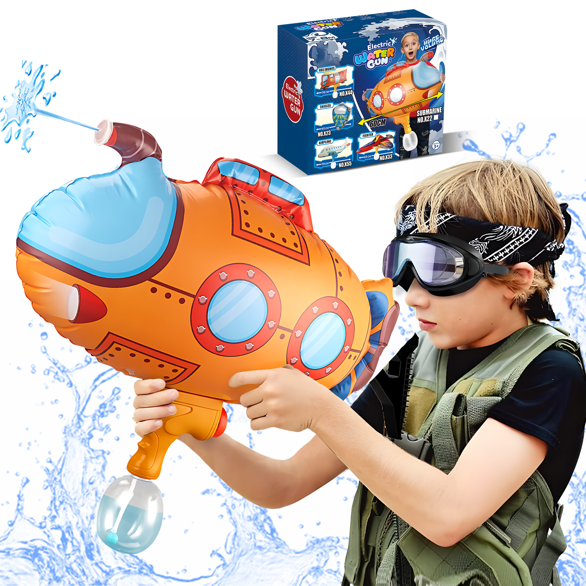 Water Guns for Kids, Inflatabl - Kids Outdoor Nature Play ulasan dan harga
