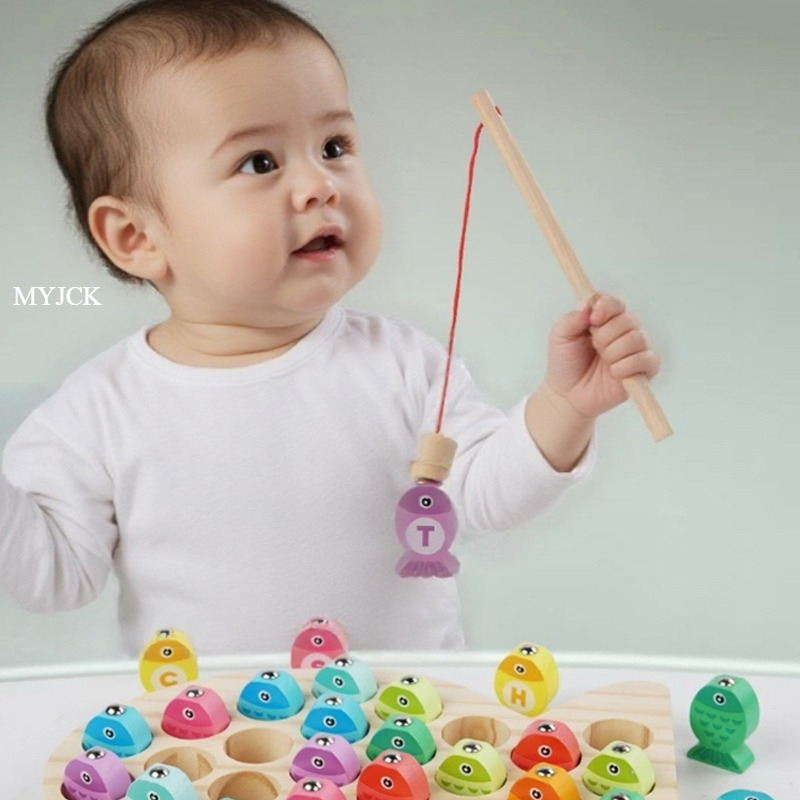 Kids Wooden Fishing Game Toy G - Kids Outdoor Water Table ulasan dan harga