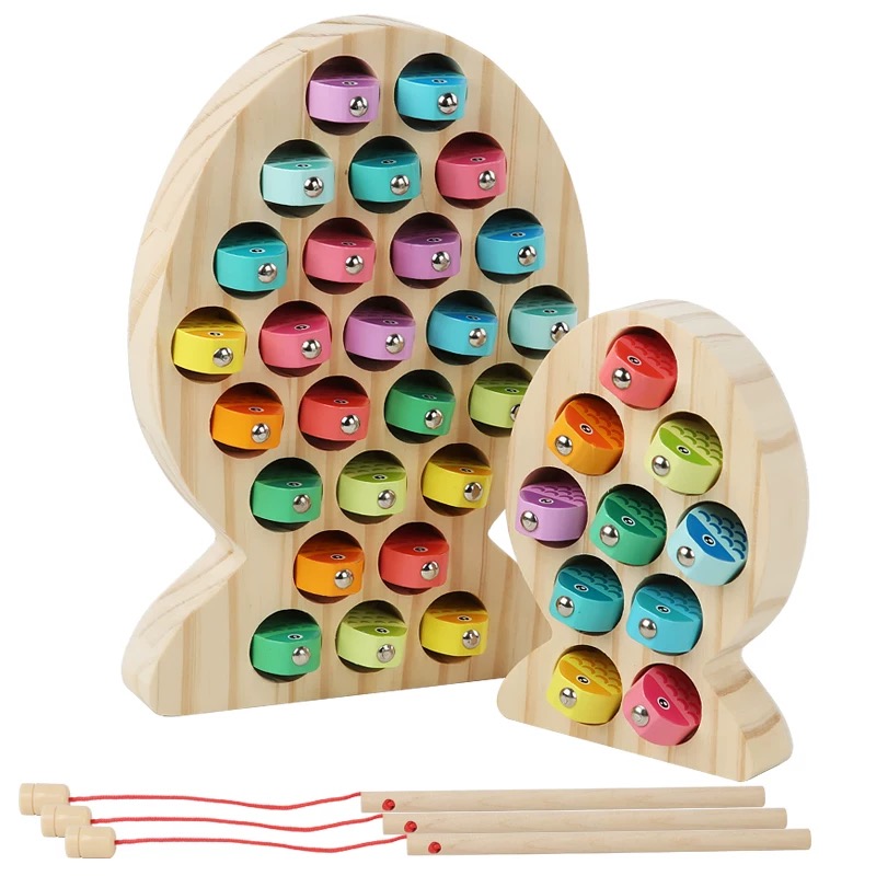Kids Wooden Fishing Game Toy G - Kids Outdoor Water Table ulasan dan harga