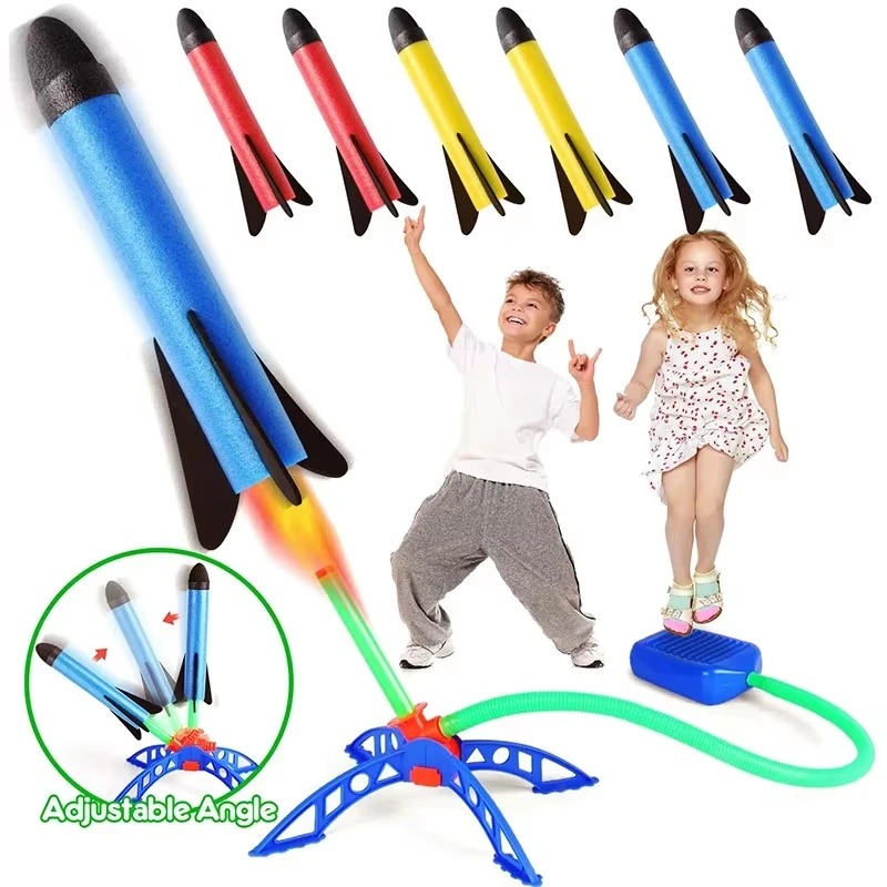 Air Rocket Foot Pump Launcher  - Kids Outdoor Play Area ulasan dan harga