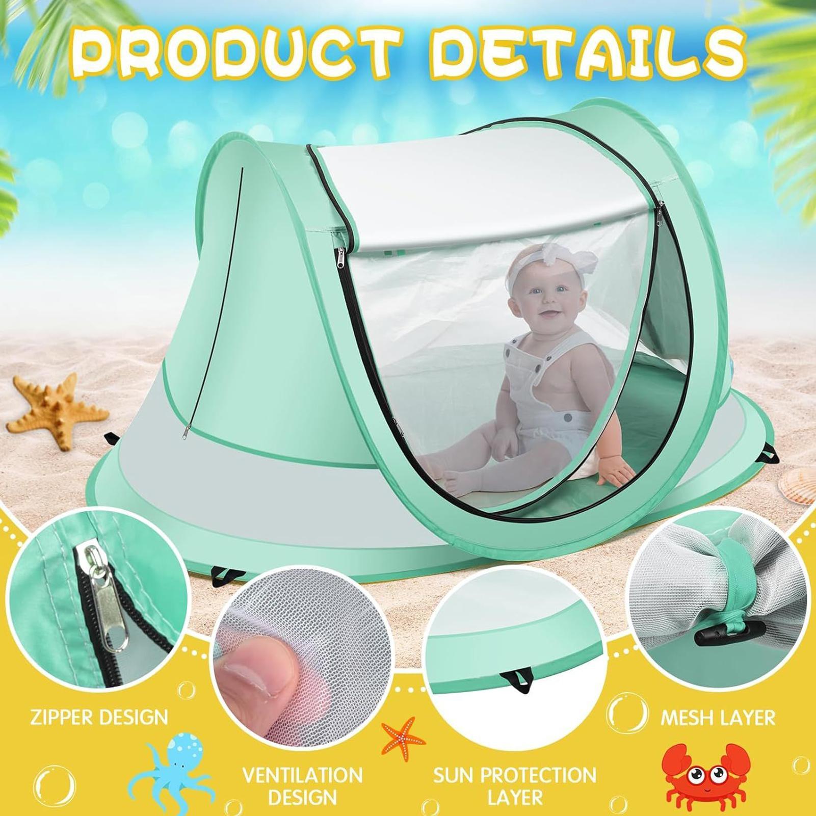 Kids Beach Tent UPF 50 Childre - Kids Outdoor Wagon ulasan dan harga