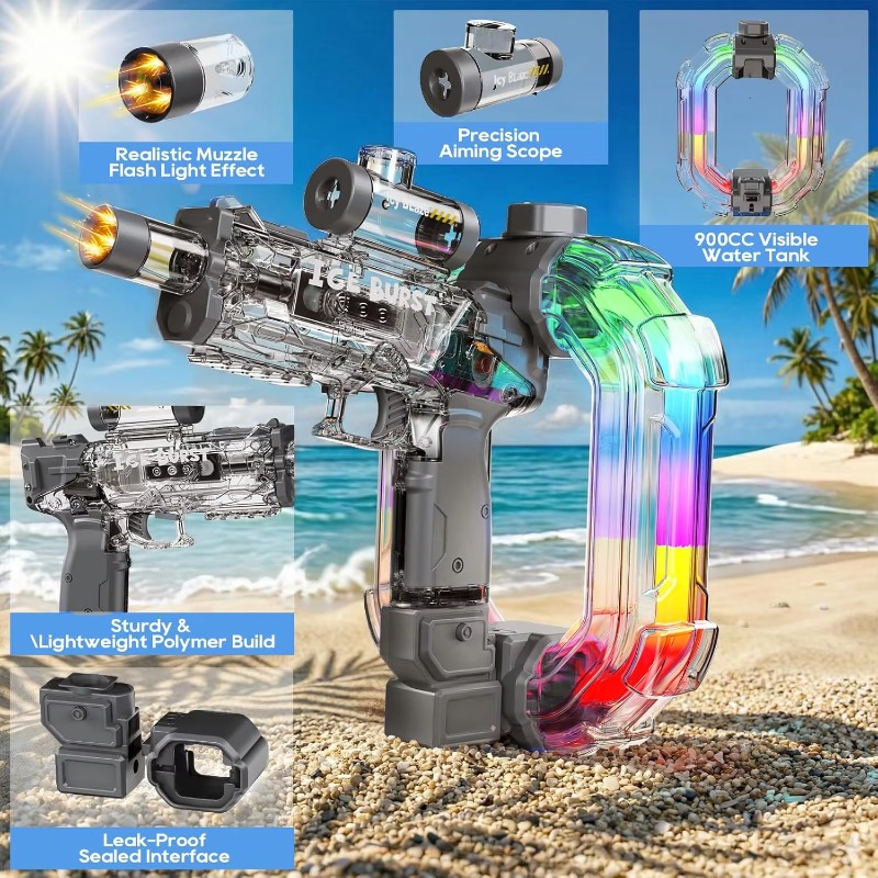 LED Ring-shaped Electric Water - Kids Outdoor Yard Games ulasan dan harga
