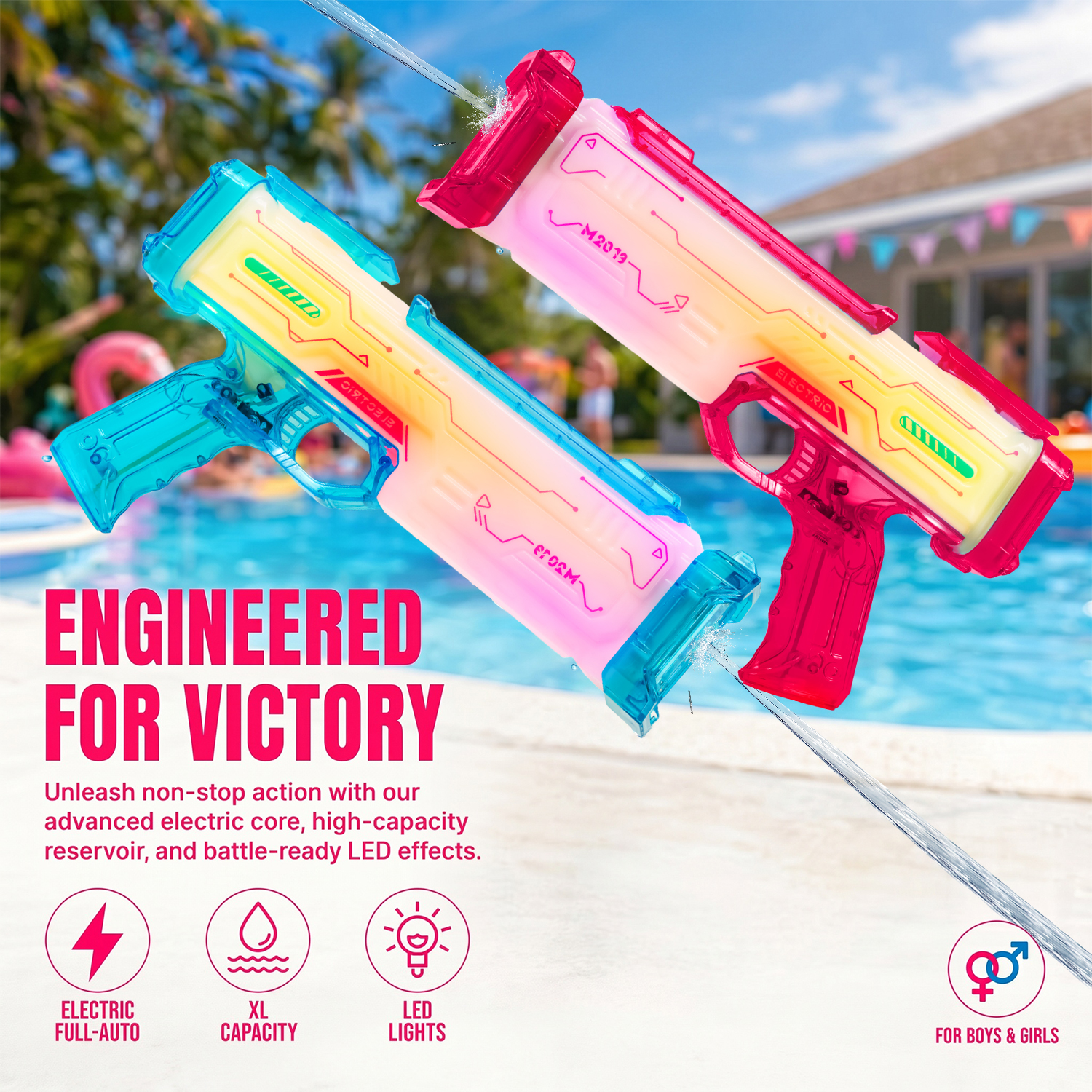 Electric Water Guns for Adults - Kids Outdoor Nature Toys ulasan dan harga