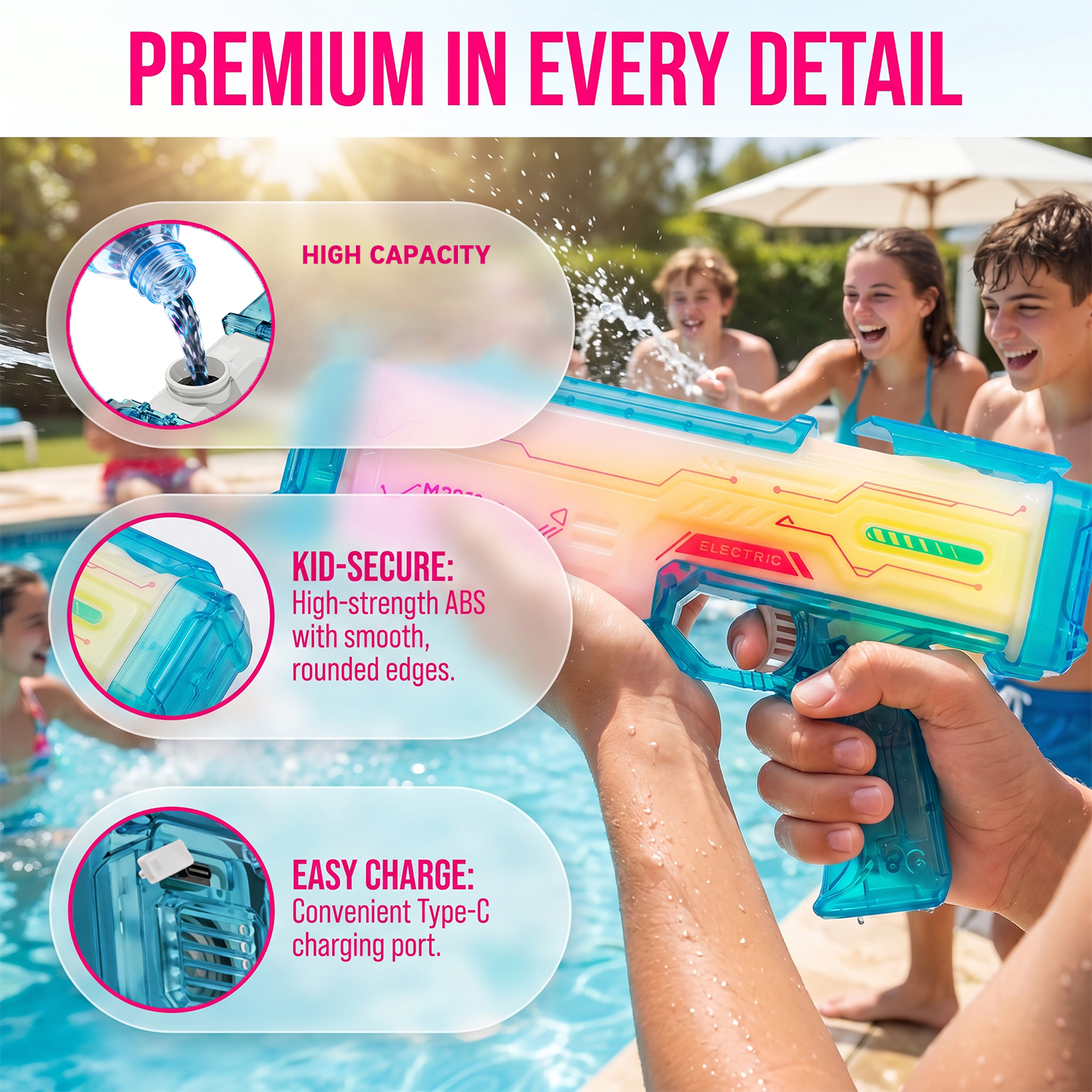 Electric Water Guns for Adults - Kids Outdoor Nature Toys ulasan dan harga