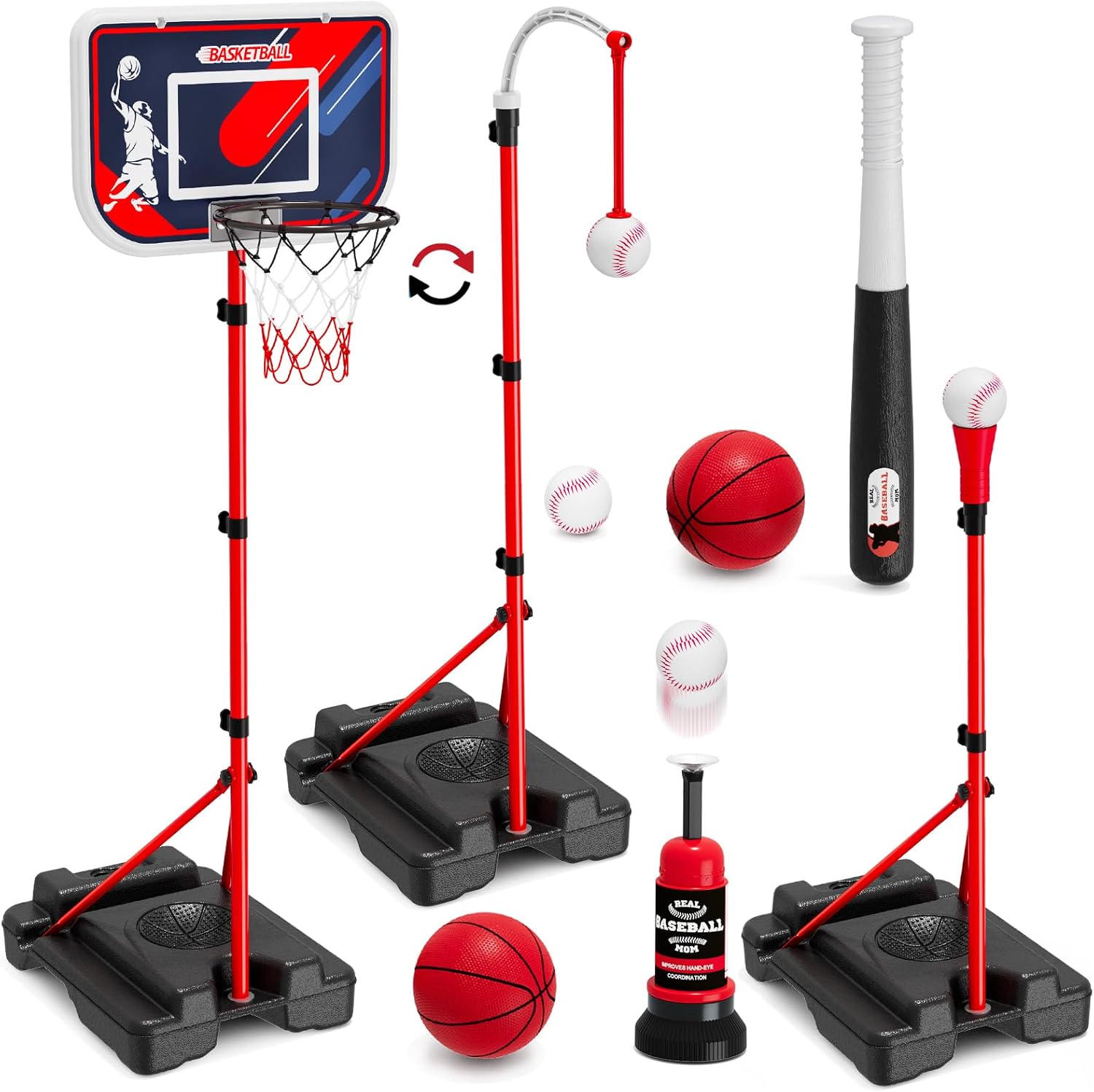 4-in-1 Kids Basketball Hoop &  - Kids Outdoor Basketball Hoop ulasan dan harga