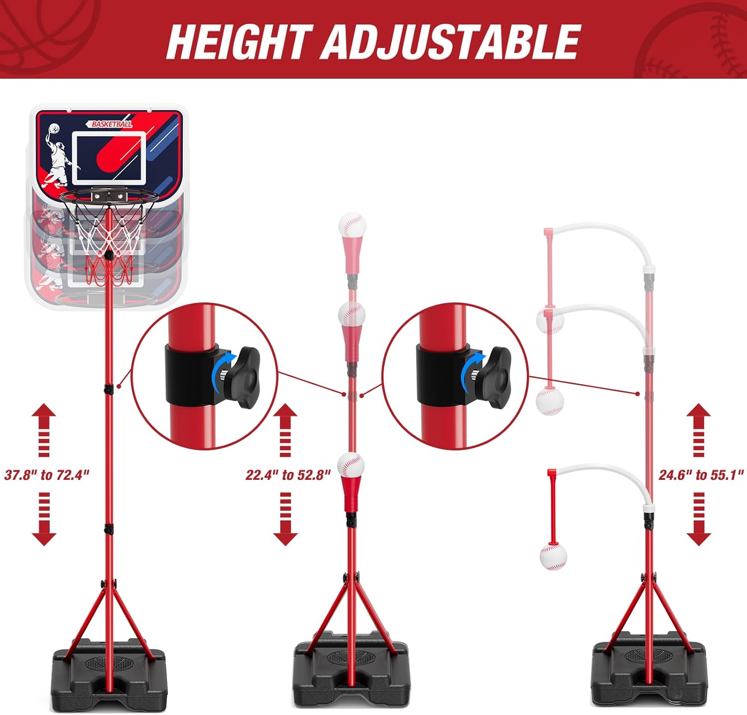 4-in-1 Kids Basketball Hoop &  - Kids Outdoor Basketball Hoop ulasan dan harga
