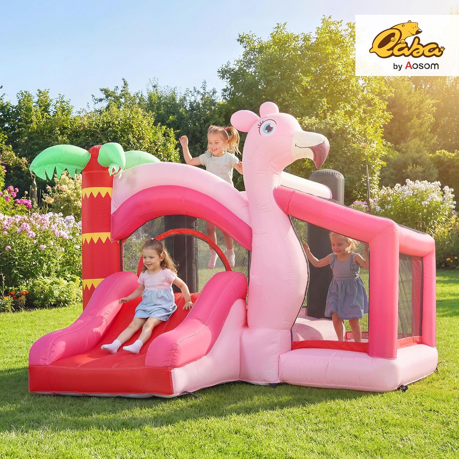 4-in-1 Kids Inflatable Bouncy  - Kids Outdoor Basketball Hoop ulasan dan harga