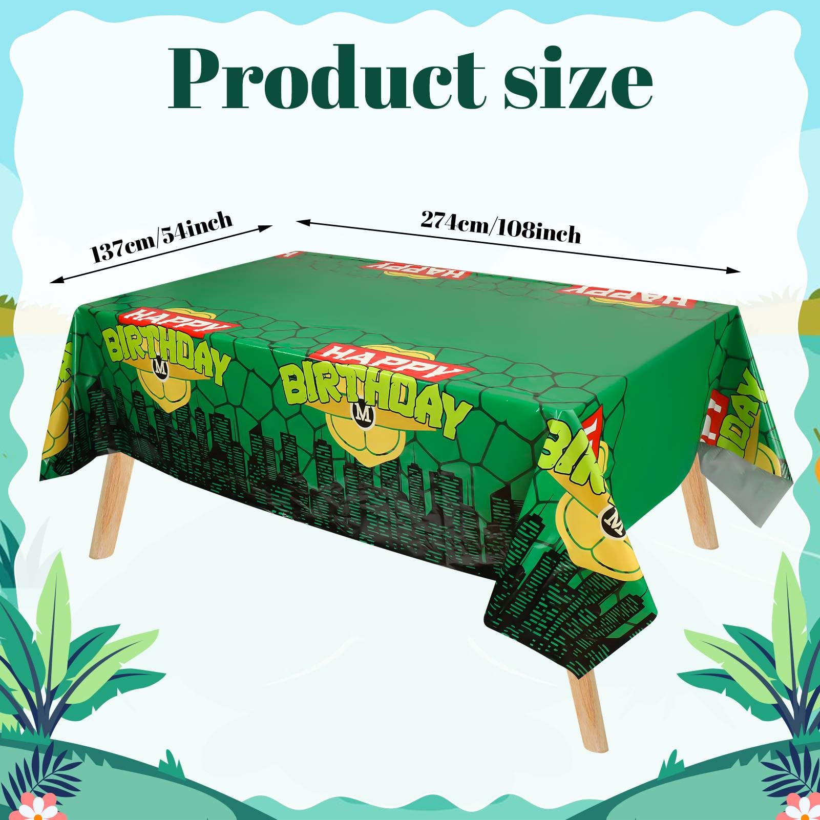 Ninja Turtle Tablecloth for Ki - Kids Outdoor Water Table ulasan dan harga