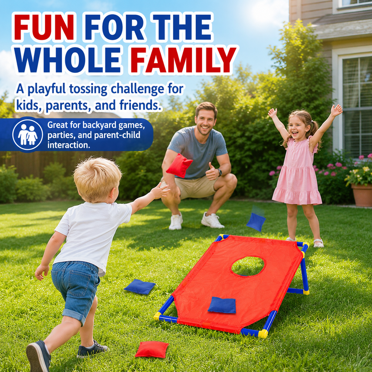 Kids Bean Bag Toss Game Set Po - Kids Outdoor Bean Bag ulasan dan harga