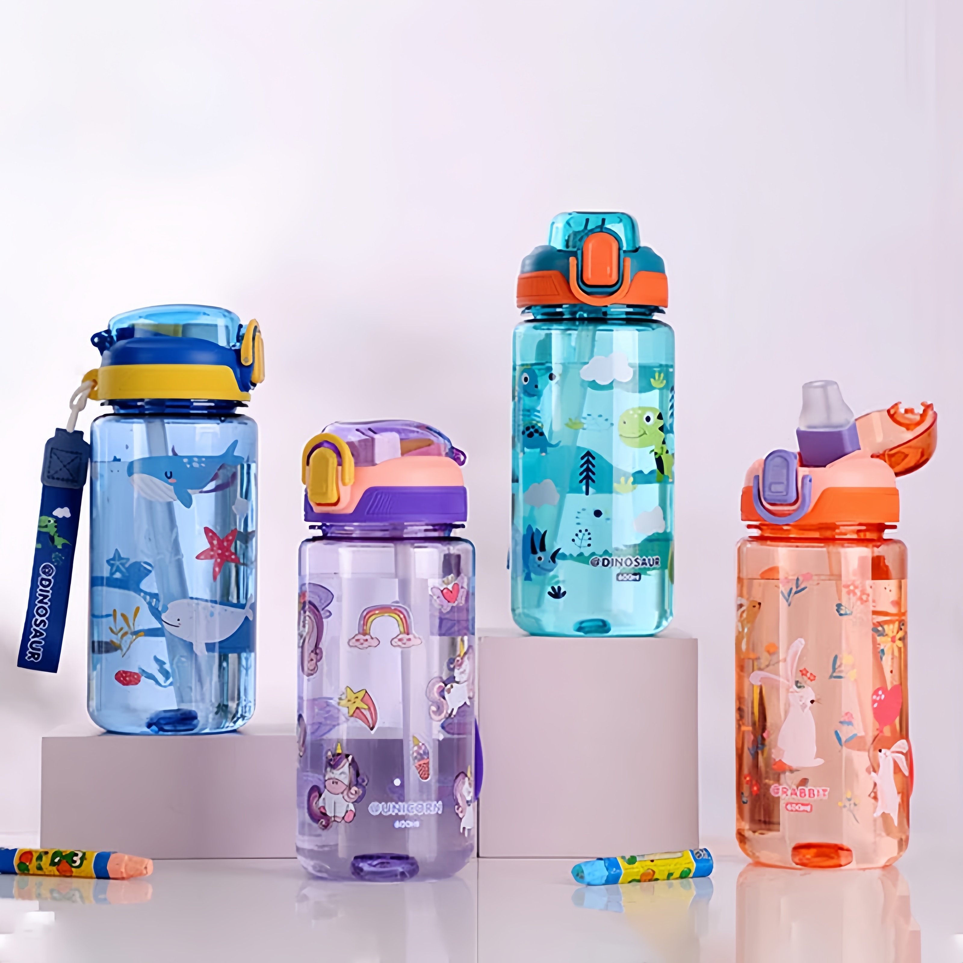 Water Bottle Plastic Handheld  - Outdoor Kid Friendly ulasan dan harga
