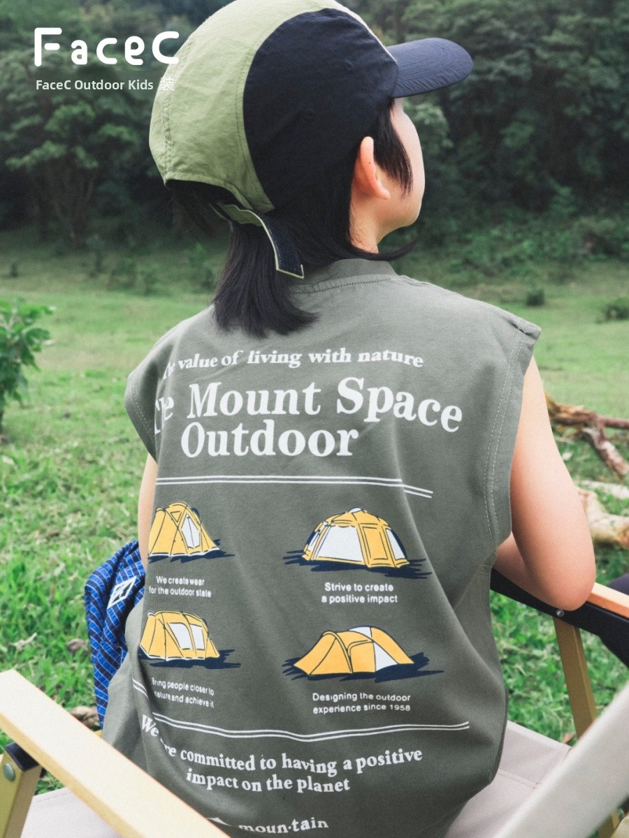 Facec Thin Loose Pure Cotton S - Kids Outdoor Vest ulasan dan harga