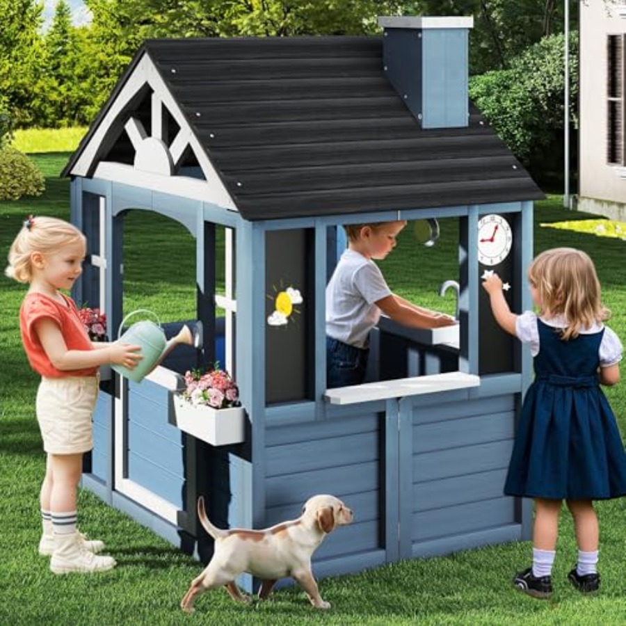 Outdoor playhouse for kids ced - Kids Outdoor Nature Play ulasan dan harga