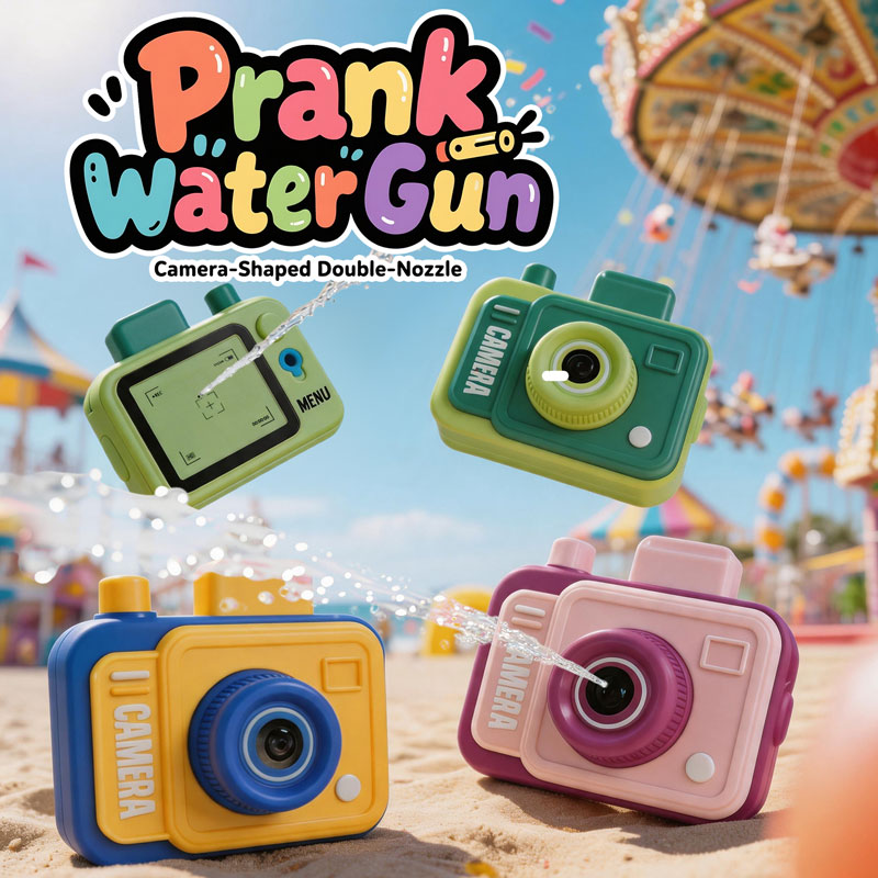 Double-sided Water Gun Camera  - Kids Outdoor Yard Games ulasan dan harga