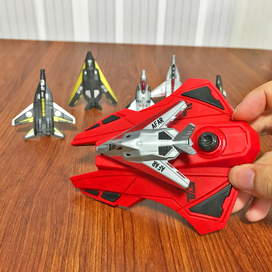 6pcs Fighter Plane Red Launche - Kids Outdoor Yard Games ulasan dan harga