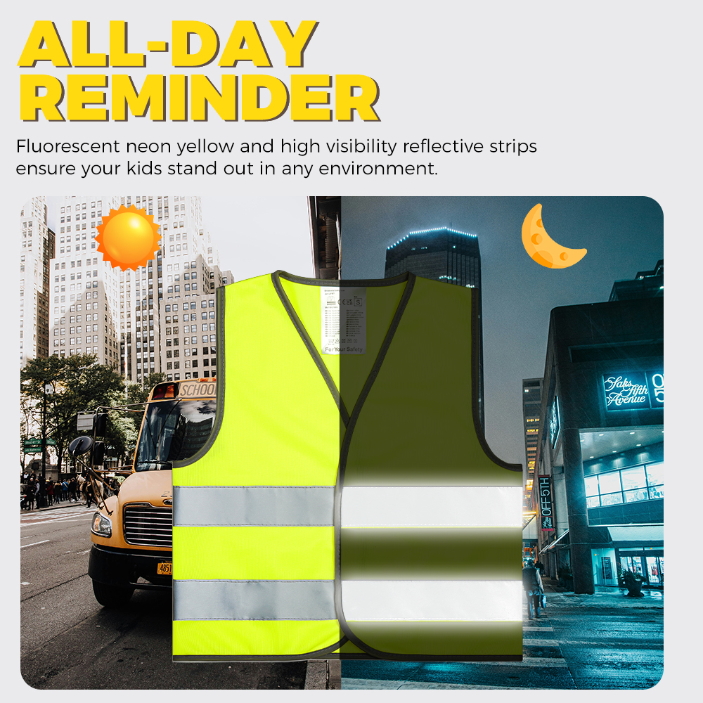 Kids Safety Vest Reflective Cl - Kids Outdoor Vest ulasan dan harga