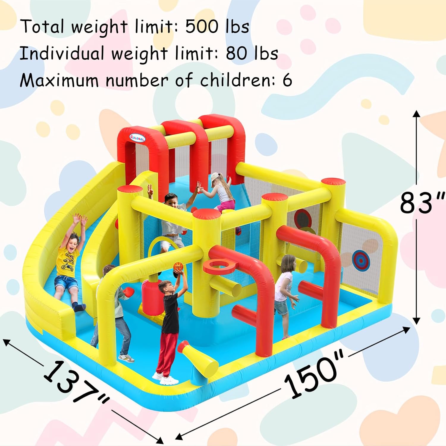Kids Inflatable Water Slide Bo - Kids Outdoor Basketball Hoop ulasan dan harga