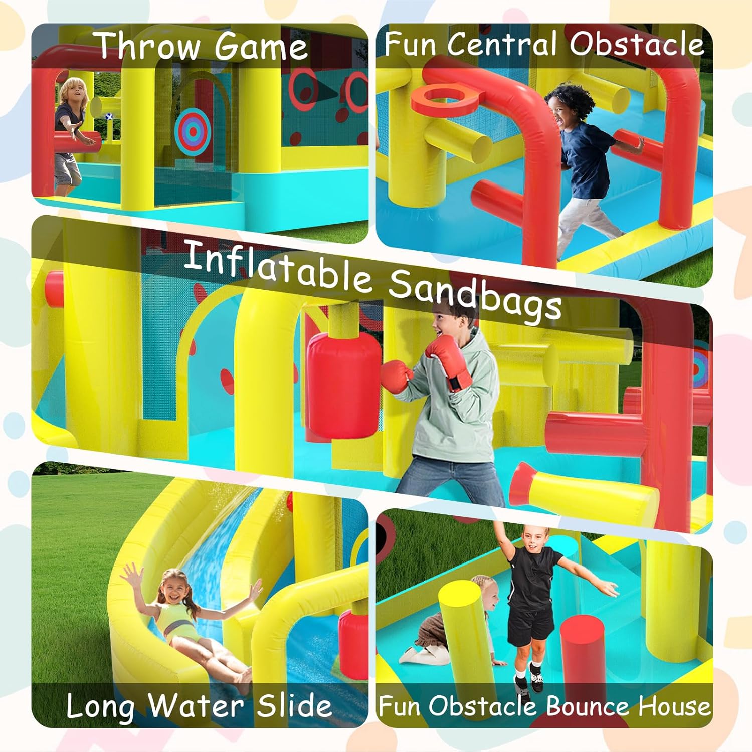 Kids Inflatable Water Slide Bo - Kids Outdoor Basketball Hoop ulasan dan harga
