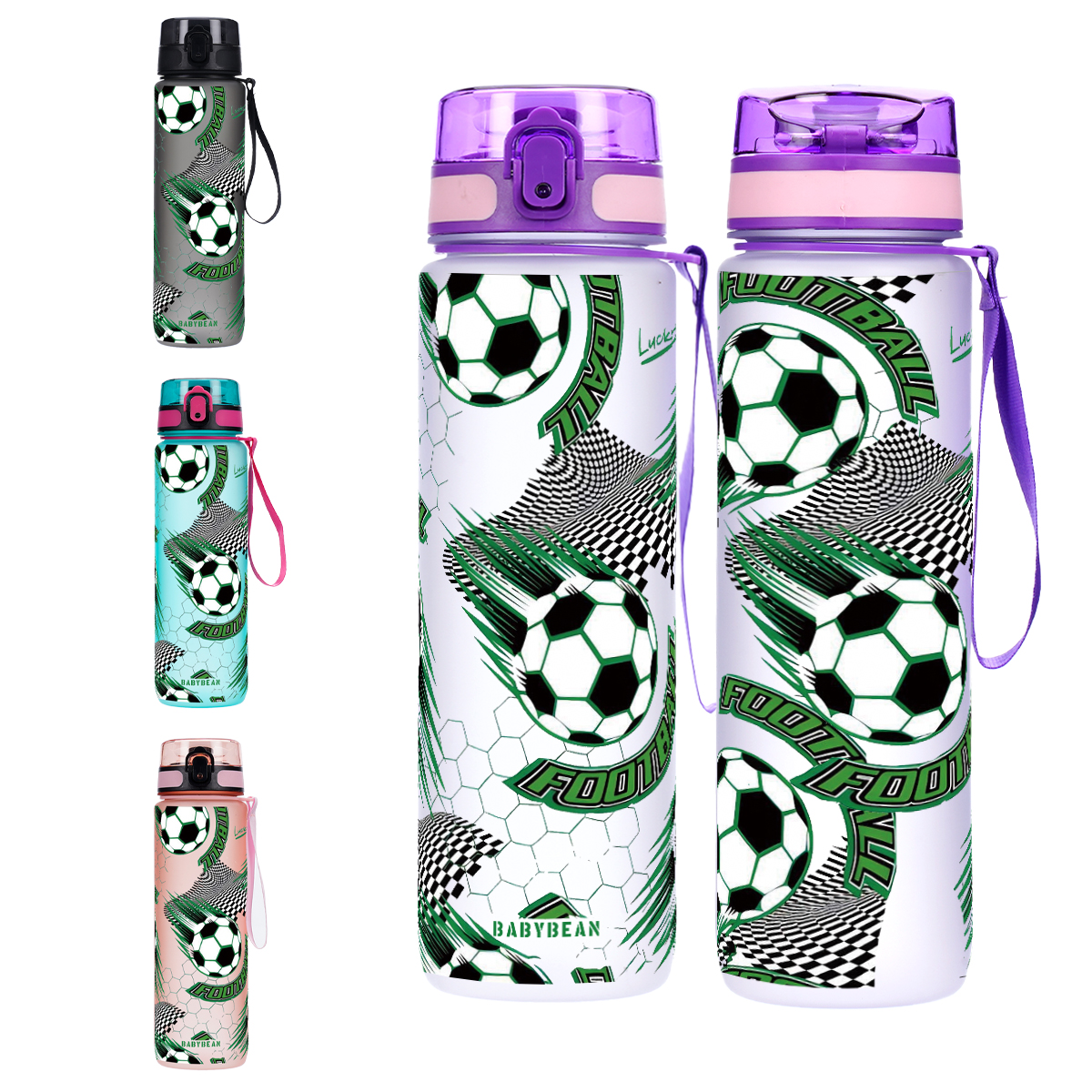750ml Football Pattern Kids Wa - Outdoor Kid Friendly ulasan dan harga