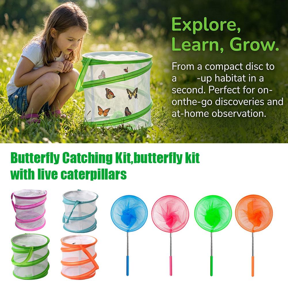 Kids Butterfly Catching Kit Fo - Kids Outdoor Nature Toys ulasan dan harga