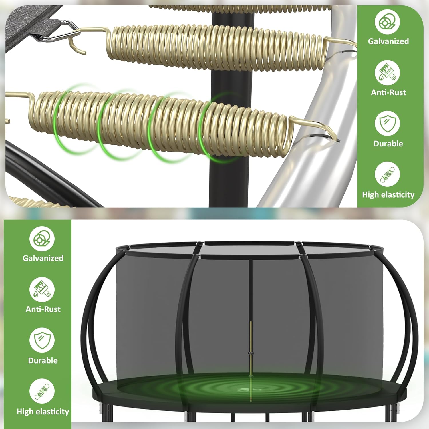 10FT Outdoor Trampoline with N - Kids Outdoor Ladder ulasan dan harga