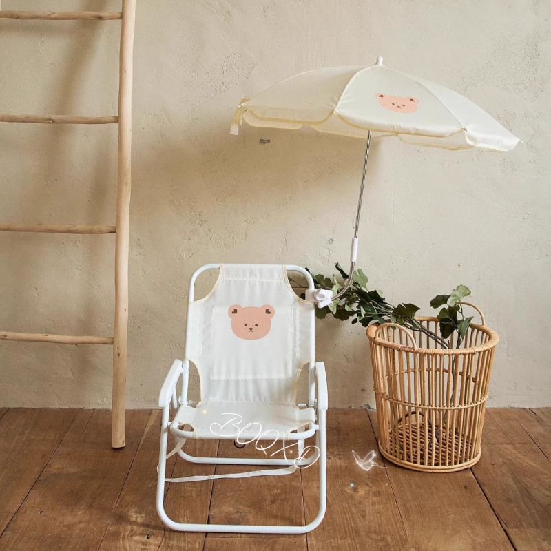 Teddy Bear Pattern Kids Lounge - Kids Outdoor Lounge Chair With Umbrella ulasan dan harga