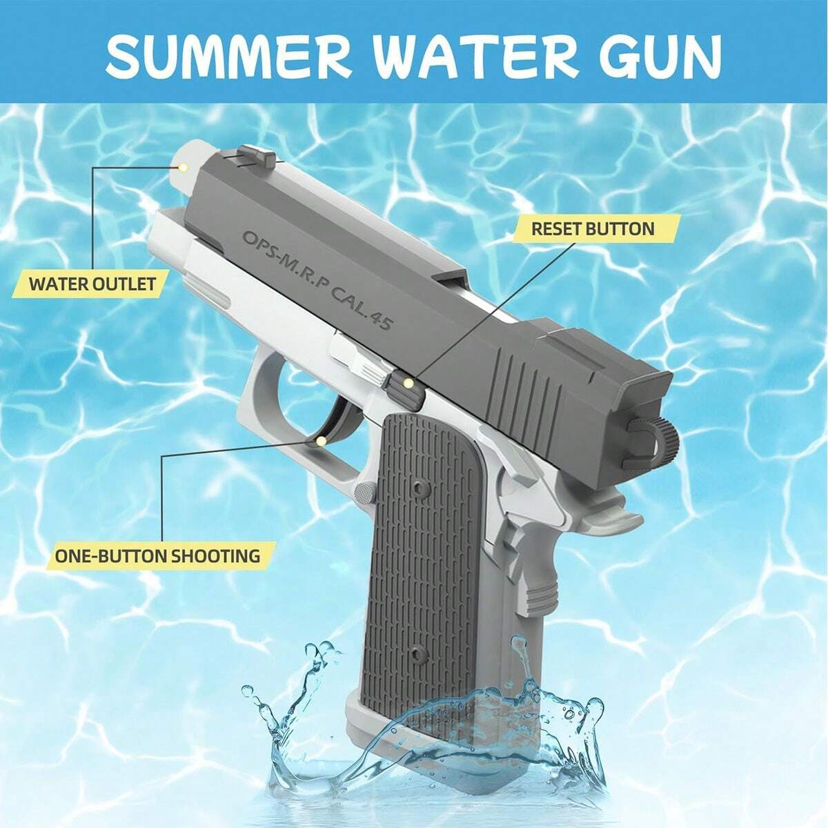 M1911 Water Guns Pistol Toy Sq - Kids Outdoor Nature Toys ulasan dan harga