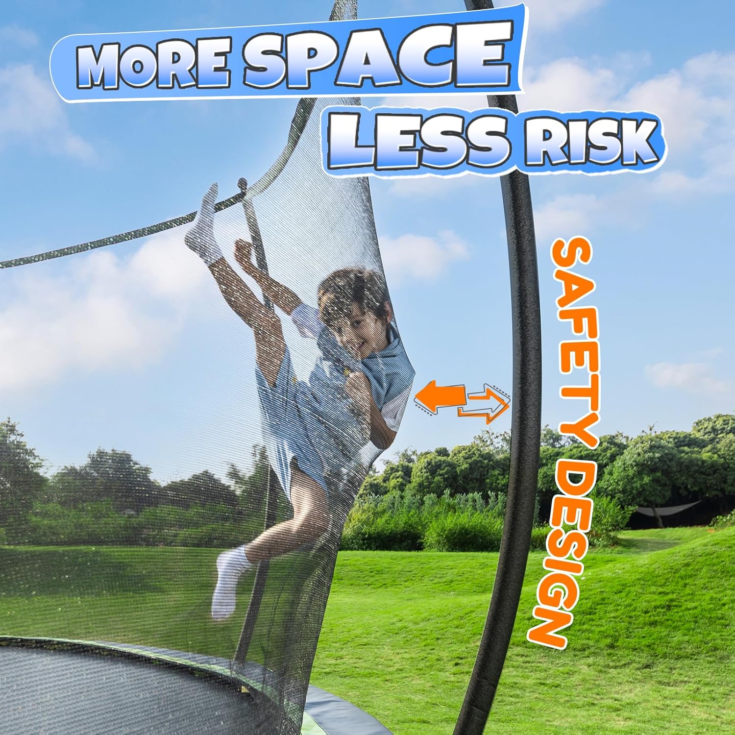 14FT Blue Recreational Trampol - Kids Outdoor Ladder ulasan dan harga