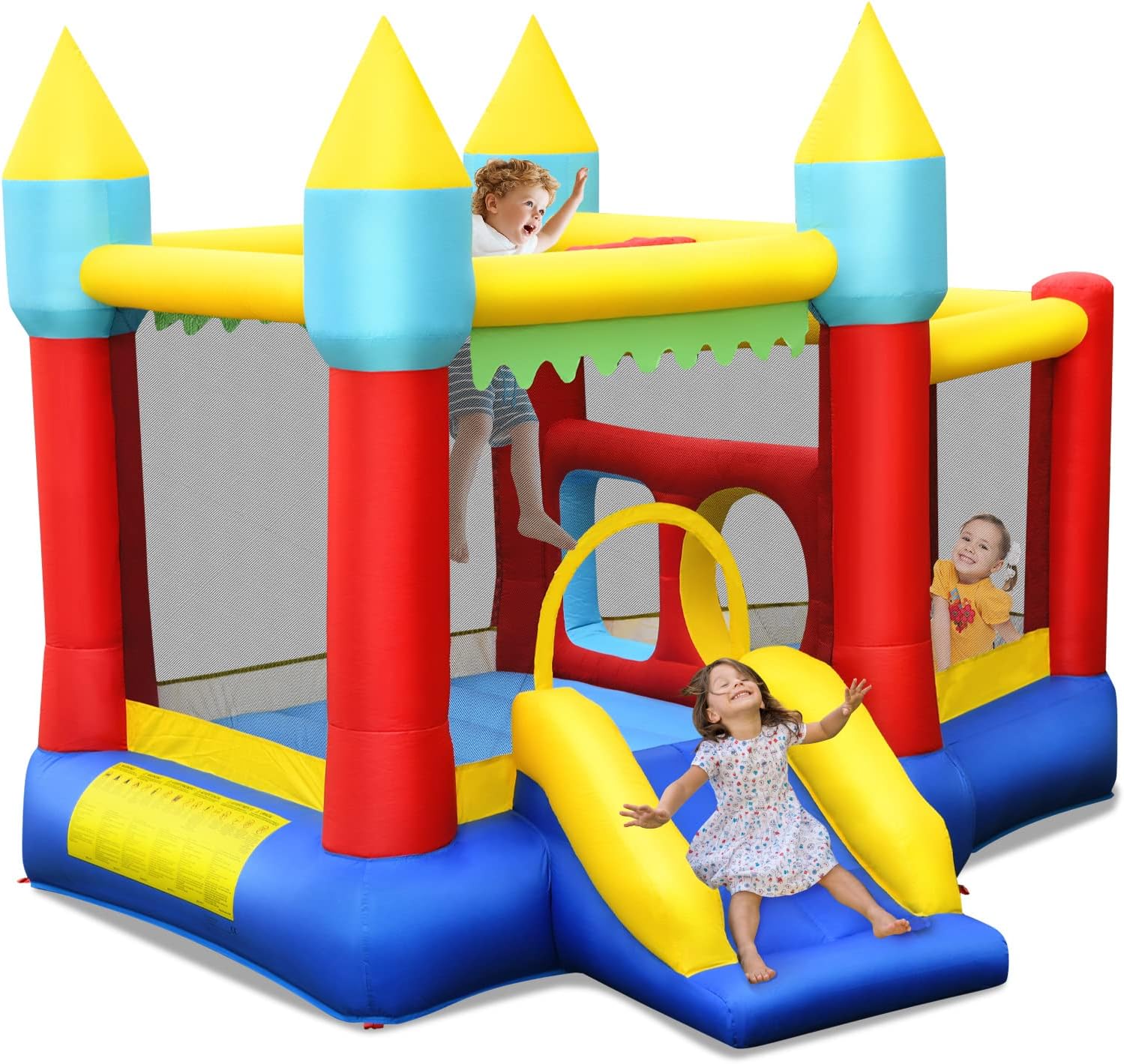 Inflatable Bounce Castle for K - Kids Outdoor Basketball Hoop ulasan dan harga