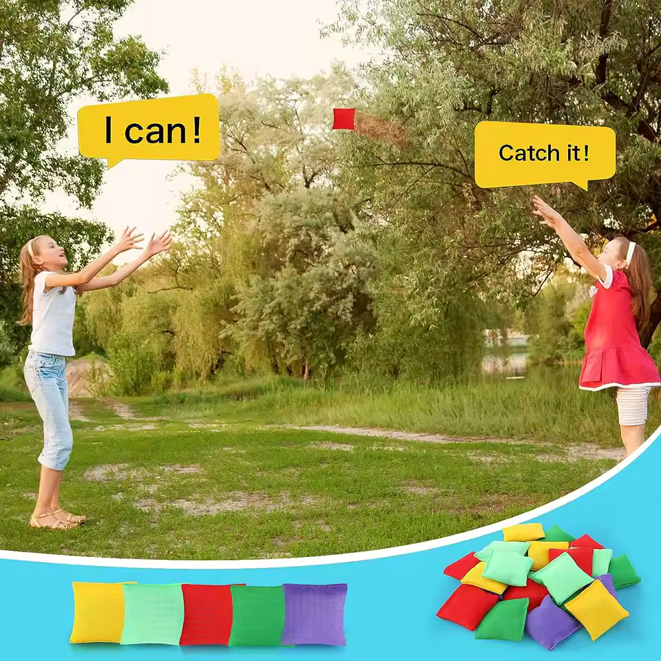 10 Pcs Mini Bean Bags Colorful - Kids Outdoor Bean Bag ulasan dan harga