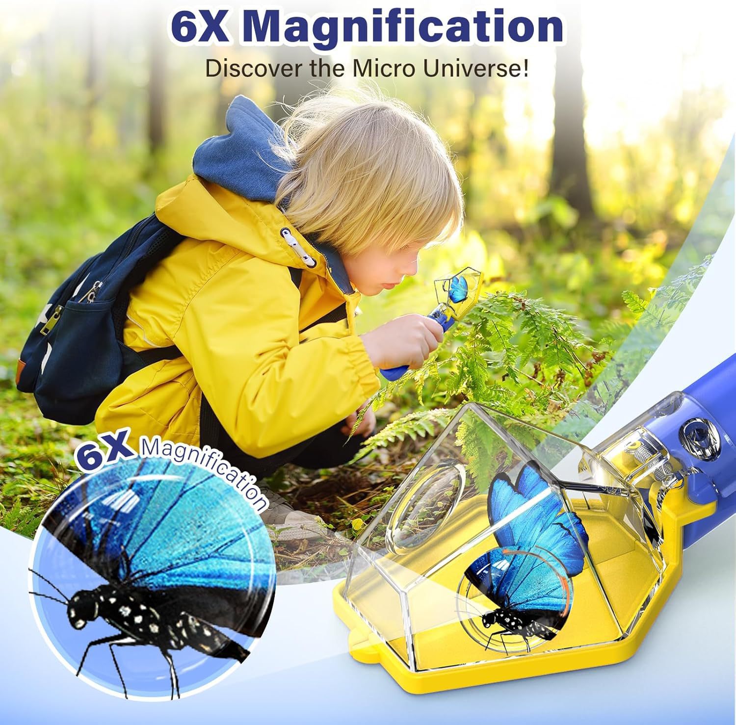 6X Magnifier Kids Bug Catcher, - Kids Outdoor Nature Toys ulasan dan harga